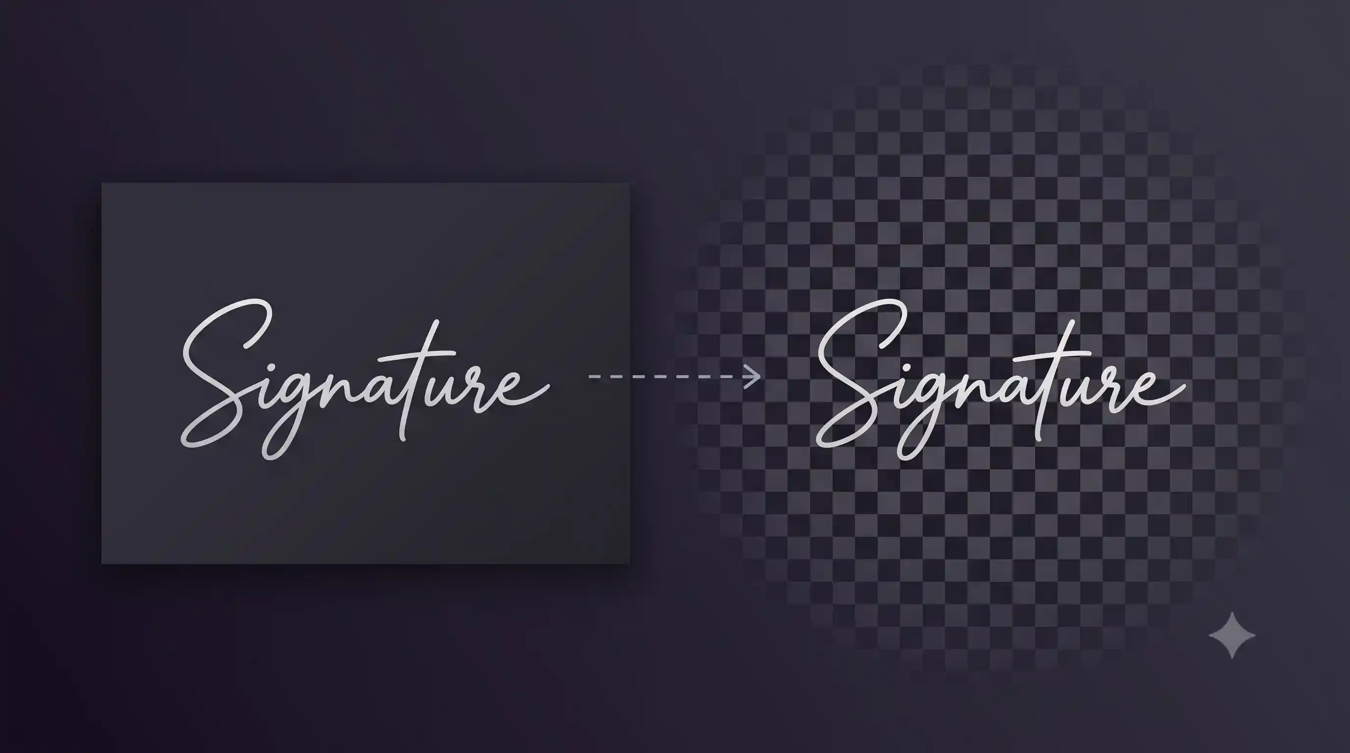 Signature background removal demo